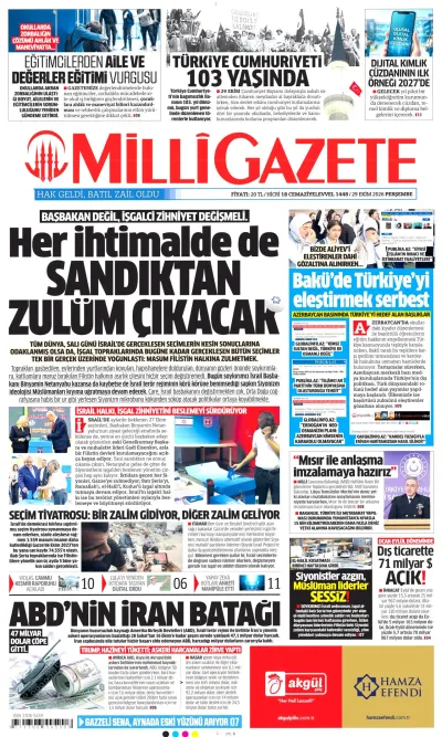 Milli manşeti