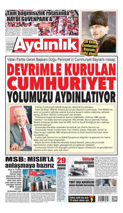 Aydınlık manşeti