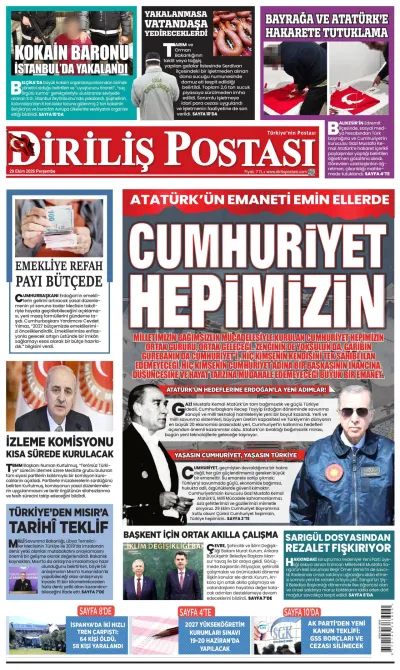 Diriliş Postası manşeti