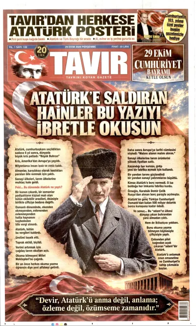 Tavır manşeti