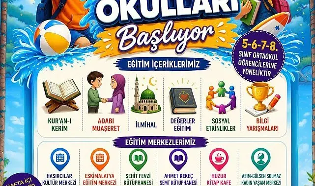Battalgazi Belediyesi yaz okulu kayıtları başladı