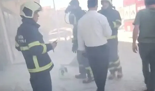 İş merkezindeki korkutan yangında 2 kişi hastaneye kaldırıldı