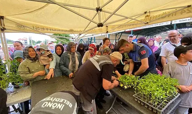 Üreten İnönü için 10 bin fide desteği