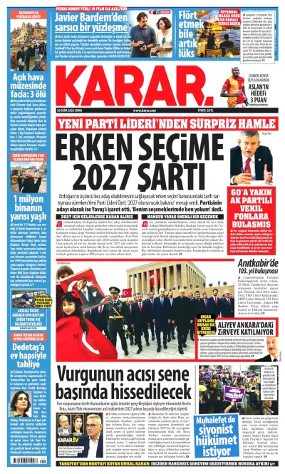 Karar manşeti