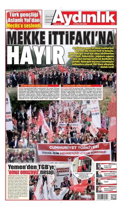 Aydınlık manşeti