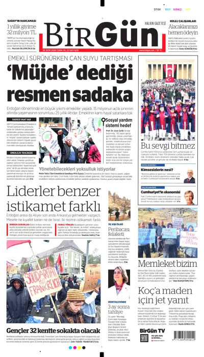 BirGün manşeti