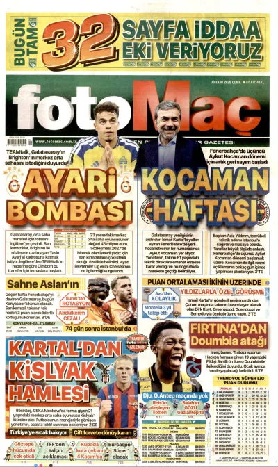 Fotomaç manşeti