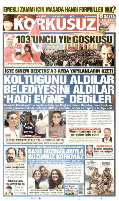 Korkusuz manşeti