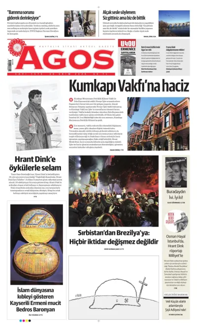 Agos manşeti