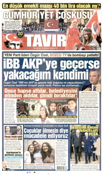 Tavır manşeti