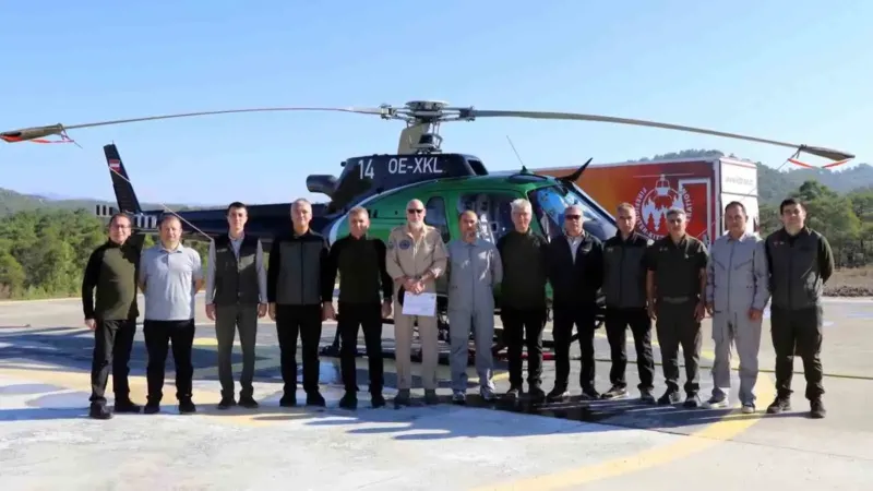 Muğla'da Orman Yangınları ile Mücadele Eden Hava Aracı Personeline Teşekkür Belgesi