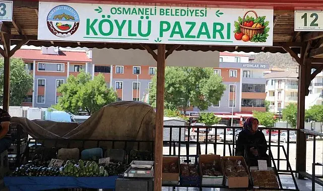 Bilecik'te köylü pazarı hizmete açıldı