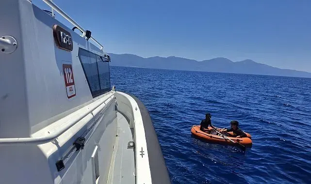 Kuşadası açıklarında 2 düzensiz göçmen yakalandı