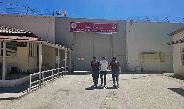 Bilecik'te 17 yıl 49 ay 37 gün hapis cezası bulunan şahıs kaçmaya çalıştığı sırada yakalandı