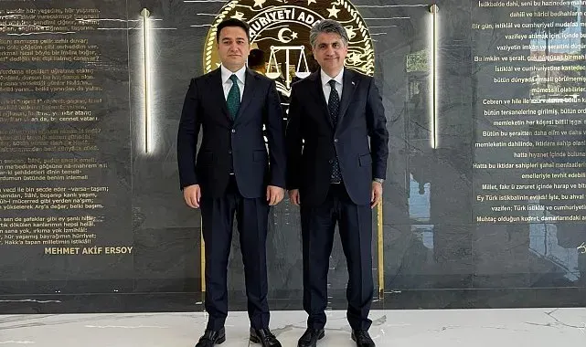Valilerden Başsavcı Yasin Emre'ye hayırlı olsun ziyareti