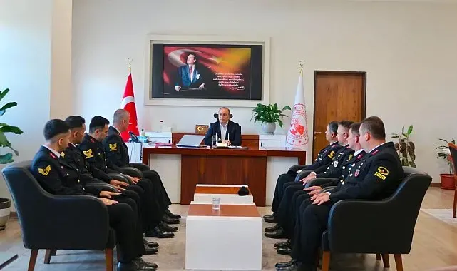 Kaymakam Erdoğan jandarma personelini ağırladı