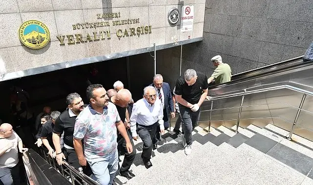 Başkan Büyükkılıç'tan Yeraltı Çarşısı'na ziyaret