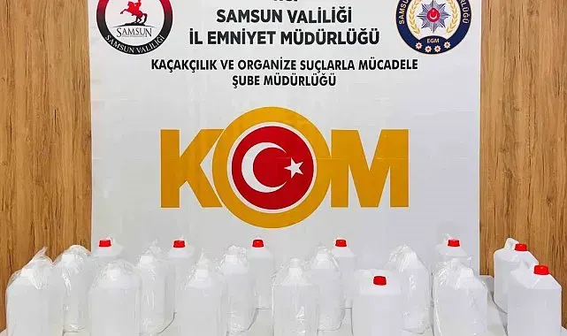 Kaçak alkol operasyonu: 90 litre etil alkol ele geçirildi