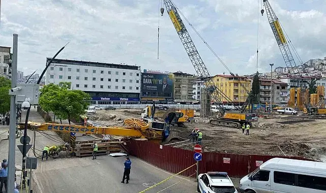 Ordu'da iş makinesi devrildi: 1 yaralı