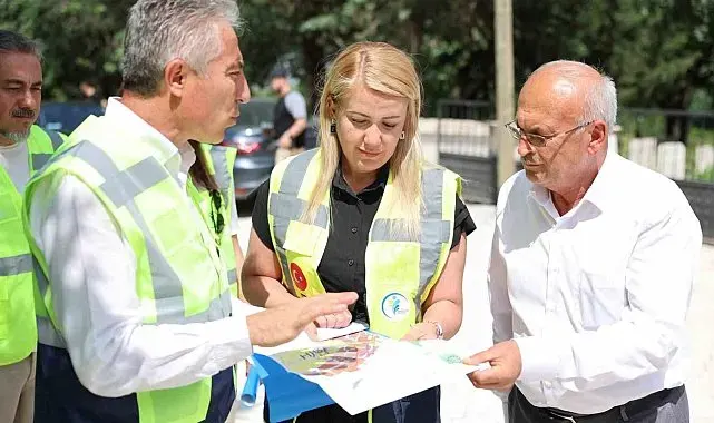 Merkezefendi'de yol çalışmaları aralıksız sürüyor