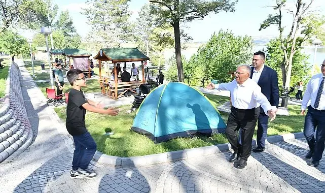 Başkan Büyükkılıç'tan Sarımsaklı Barajı Mesire Alanı'nda inceleme