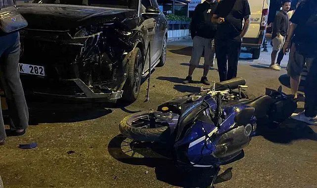 Menteşe'de ters yönden çıkan otomobil kazaya neden oldu