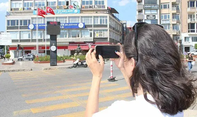 Aydın'da sıcaklar aniden yükseldi, termometre 42 dereceyi gösterdi