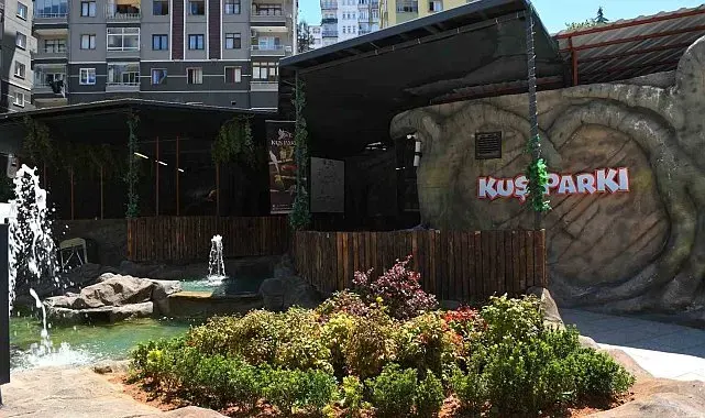 Trabzon'da kuş parkı ilgi çekiyor
