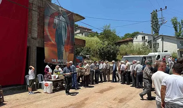 Söğütalan Köyünde hayır yemeği düzenlendi