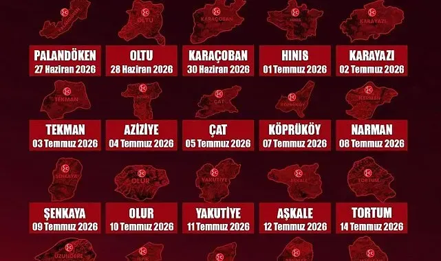 MHP Erzurum'da ilçe kongre takvimi açıklandı