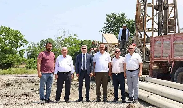 Dikmeli Köyü'nde içme suyu için sondaj çalışmaları sürüyor