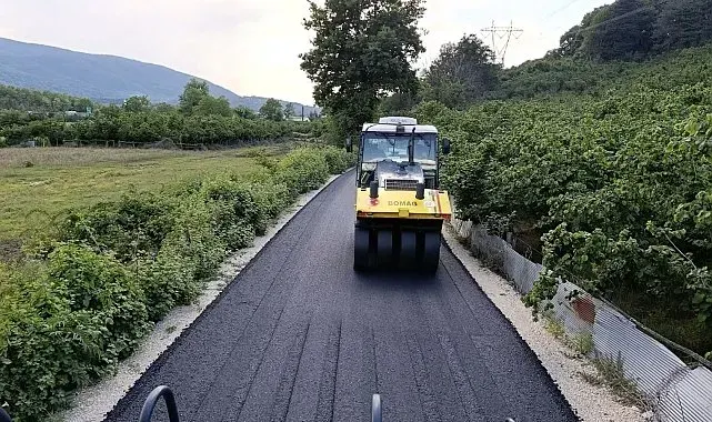 Yaz geldi asfalt çalışması hızlandı