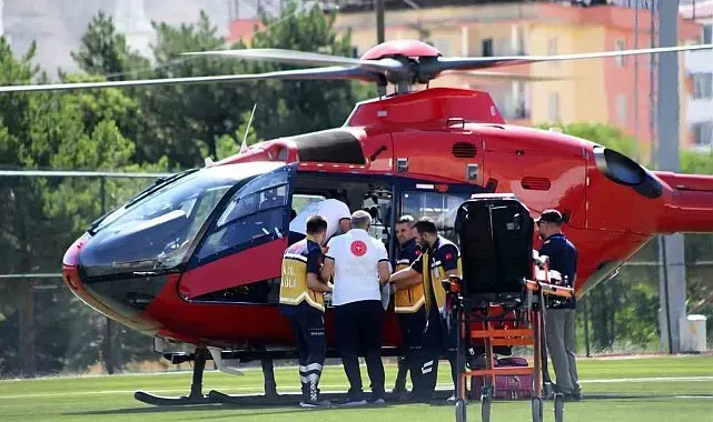 Malatya'da ambulans helikopter 75 yaşındaki hasta için havalandı