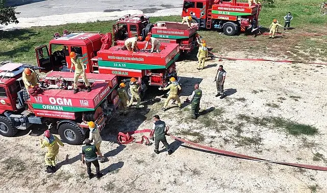 Mersin'de orman yangınlarına karşı tatbikat yapıldı