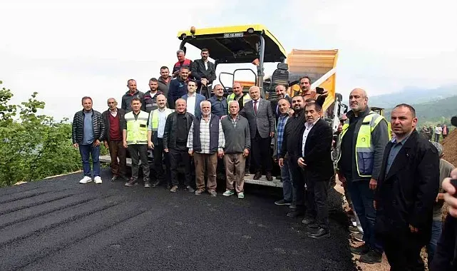 Ordu'da 3 ilçeyi ilgilendiren yolda sıcak asfalt çalışması