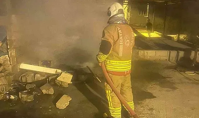 Reyhanlı'da ev yangını