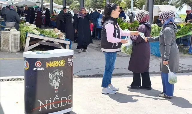 Niğde'de uyuşturucuyla mücadele kapsamında bin 406 vatandaşa bilgilendirme