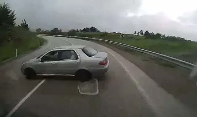 Karabük'te 6 kişinin yaralandığı kazanın görüntüsü ortaya çıktı
