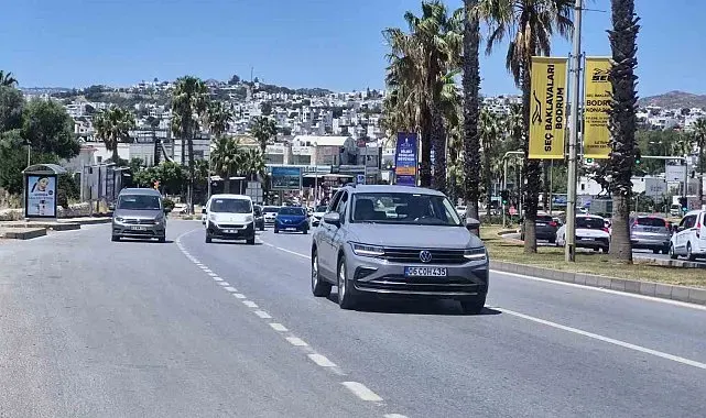 Bodrum'da 25 binden fazla araç çıkış yaptı