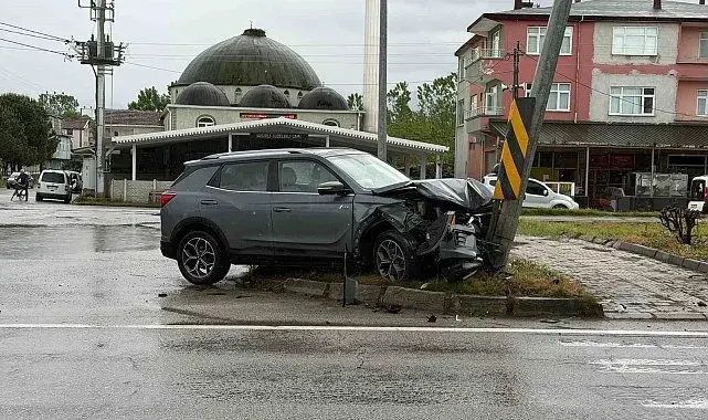 Samsun'da düğün yolunda trafik kazası