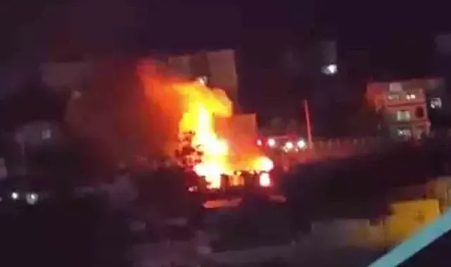 Gecekonduda korkutan yangın: Mutfak tüpü patladı