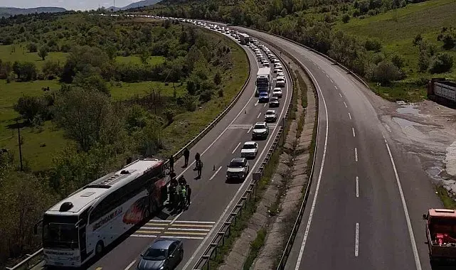 Kemikli Rampaları'nda bayram dönüşü yoğunluğu sürüyor