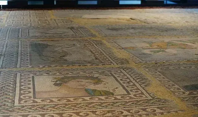 Aşil ve Thetis'in yer aldığı Amisos Mozaiği Samsun Müzesinde sergileniyor