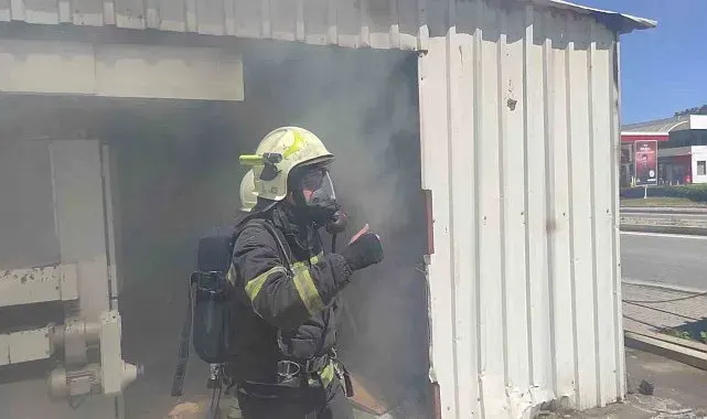 Bodrum'da marangozhanedeki yangın söndürüldü