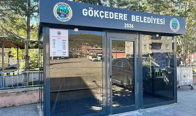 Gökçedere'ye modern minibüs durağı yapıldı