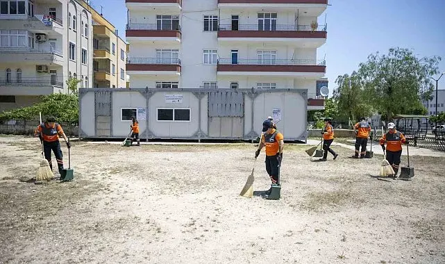 Mersin'de kurban kesim alanlarında bayram temizliği