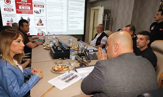 Mersin itfaiyesinin AKOM sistemi İspanyol heyeti etkiledi
