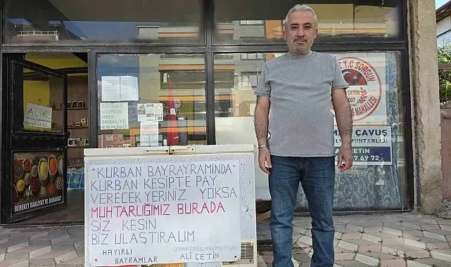 Muhtar Çetin, hayırseverler ve ihtiyaç sahipleri arasında köprü oldu