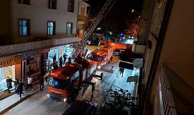 Elazığ'da baca yangını