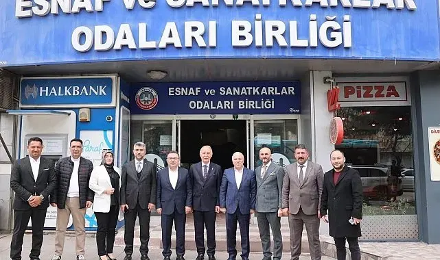 AK Parti Erzurum Milletvekili Altınok'tan ESOB'a 'hayırlı olsun' ziyareti